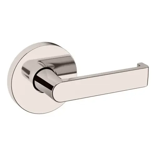 Preconfigured 5105 Lever with 5046 Rose Right Hand Half Dummy Lock Lifetime Bright Nickel Finish