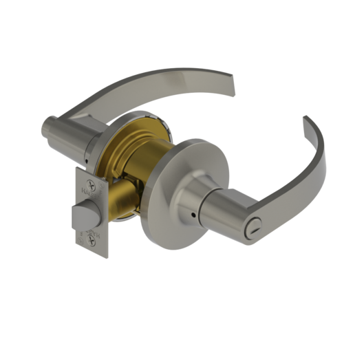 3640 August Lever Privacy Tubular Lock Satin Chrome Finish