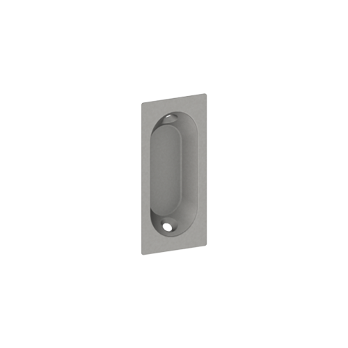 2640 Oblong Flush Pull, Bright Chrome Finish