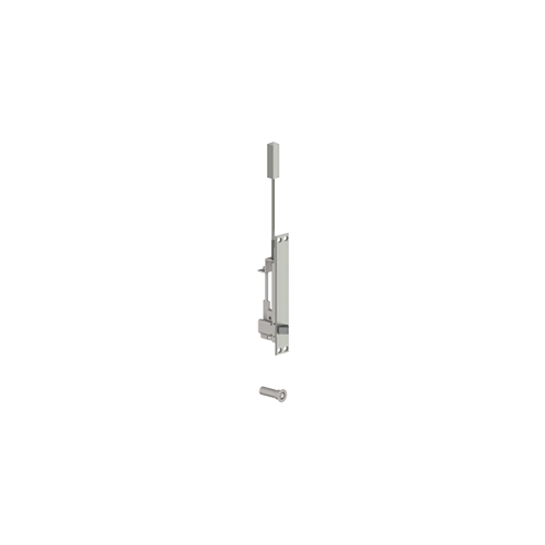 295M Automatic Flush Bolt with Fire Bolt for Metal Doors, Satin Nickel Finish