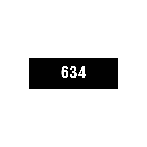 350R NUMBER - Engraved Plastic Sign, Brown Finish