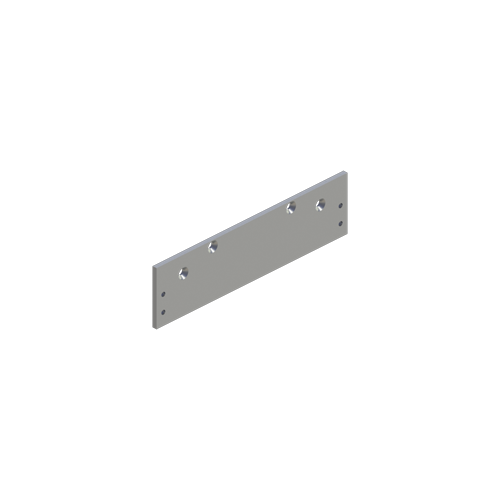 Hager 072410 5917 Low Clearance Drop Plate for 5300 Series Aluminum Finish