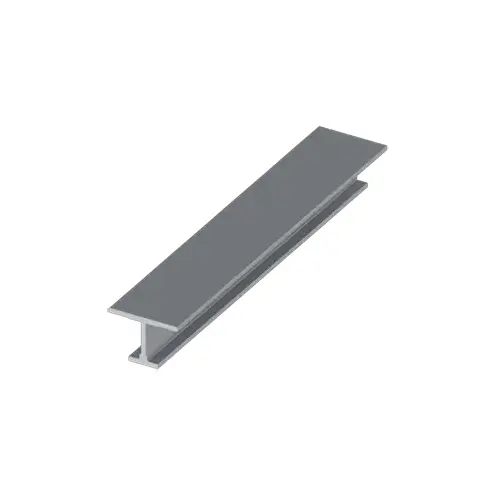 9101 72" I-Beam Sliding Door Track Only Aluminum Finish