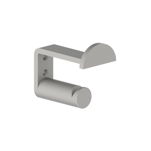 Hager 009821 937P Double Modern Coat Hook Satin Chrome Finish