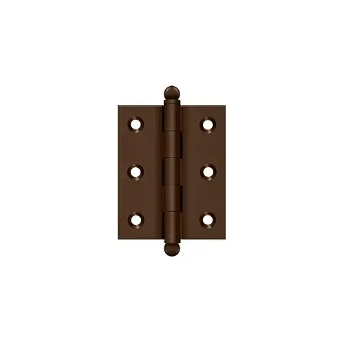 2-1/2"x2" Cabinet Hinge, Solid Brass