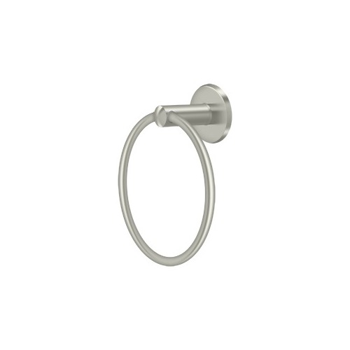 8" Towel Ring, D Series, Solid Brass