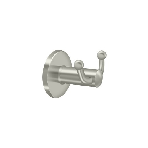 Double Robe Hook, D Series, Solid Brass