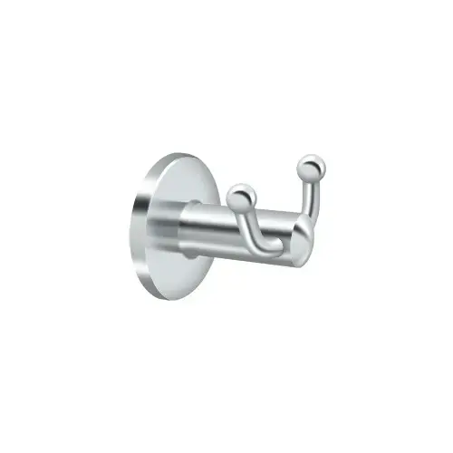 Double Robe Hook, D Series, Solid Brass