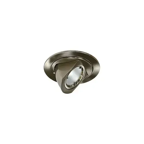 Recessed Light, 4" LV Trim, Adjustable, Brushed Nickel