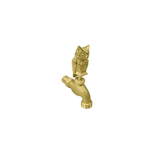 Deltana DHB-OWL Owl Hose Bib, Decorative Bronze