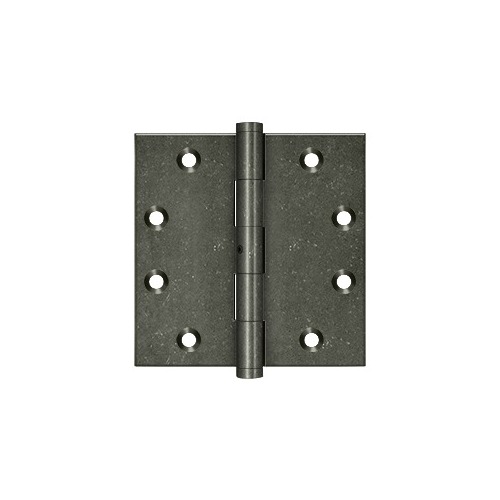 4-1/2"x4-1/2" Square Hinge, NRP, Solid Brass