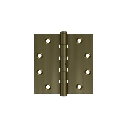 4-1/2"x4-1/2" Square Hinge, Ball Bearing, NRP, Solid Brass, US10AN