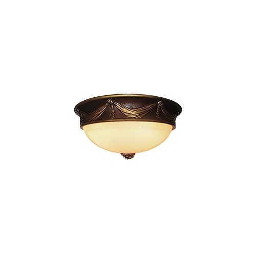 Resin Flush Ceiling Lamp, 14-1/4" x 6-5/8"