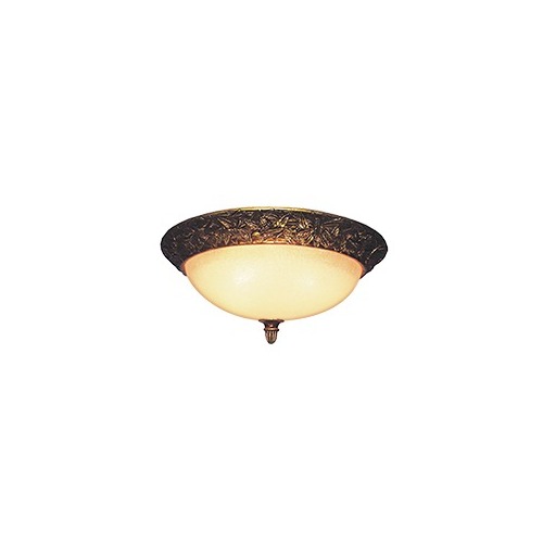 Deltana GL009-12ATK Resin Flush Ceiling Lamp, 14-5/8" x 5-1/2"