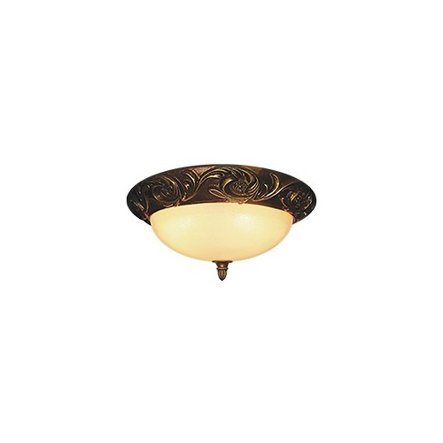 Resin Flush Ceiling Lamp. 15-1/4" x 6-3/8"