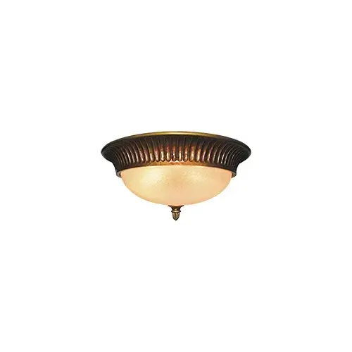 Resin Flush Ceiling Lamp, 15-1/4"x7-3/8"