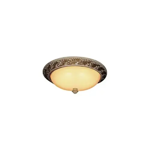 Resin Flush Ceiling Lamp, 15-1/2" x 6-1/8"