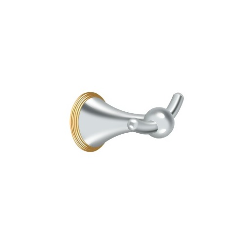 Double Robe Hook, KH Series, Solid Brass