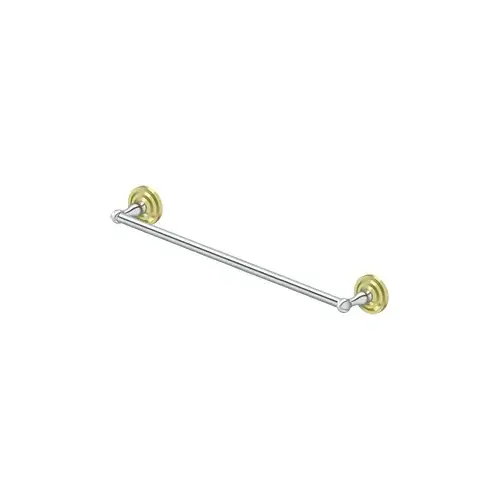 24" Towel Bar, R-Series, Solid Brass, US26-3