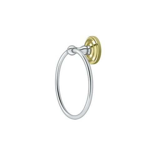 8" Towel Ring, R-Series, Solid Brass, US26-3