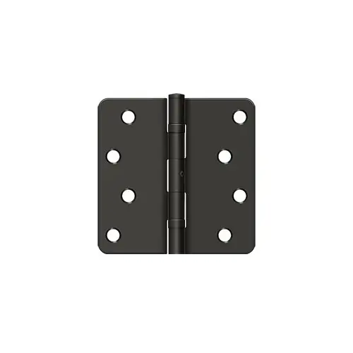 4"x4"x1/4" Radius Hinge, NRP, Ball Bearing, Steel