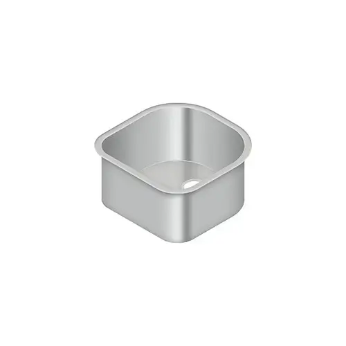 Stainless Steel Sink, 18-1/2" x 18-1/2" x 9"