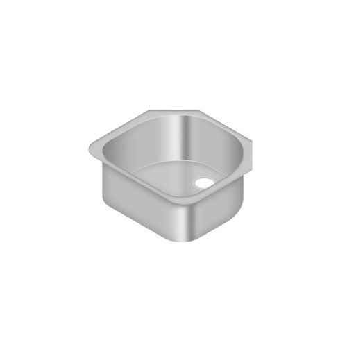 Deltana SSS2352110SBU Stainless Steel Sink, 23-1/2" x 21" x 10"