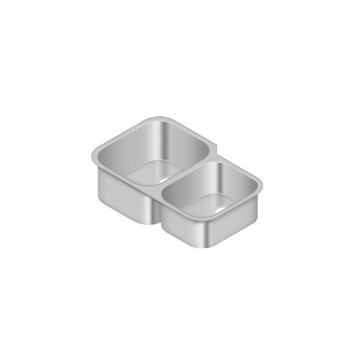 Deltana SSS32205DBUL Stainless Steel Sink, 31-1/2" x 20-1/2", Left Hand