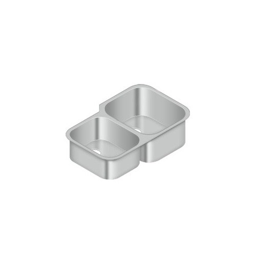 Stainless Steel Sink, 31-1/2" x 20-1/2", Right Hand