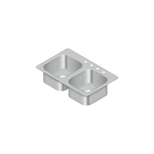 Deltana SSS3322DBD Stainless Steel Sink, 33" x 22"