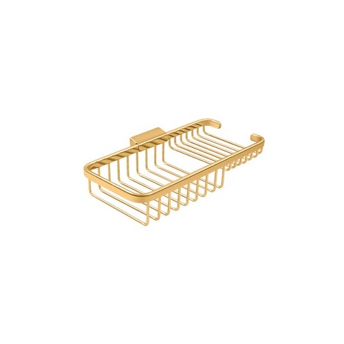 10" Rectangular Basket w/ Combo, Solid Brass
