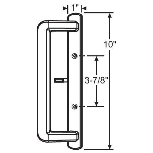 USE 13-530B-I BRONZE DUMMY INTERIOR HANDLE