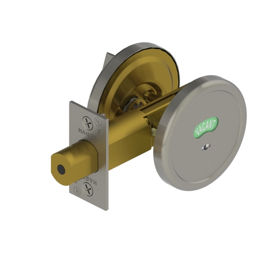 3216 Thumbturn by Occupancy Indicator Deadbolt Satin Chrome Finish