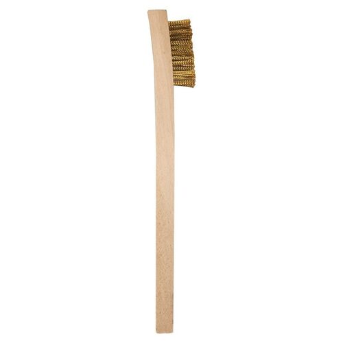 AES Industries 199-B Mini Scratch Brush, 7-3/4 in L x 1/2 in W, Brass