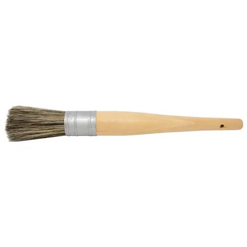 AES Industries 544 544 Automotive Cleaning Brush, 10-1/2 in L, Hog Hair Bristles, Wood Handle