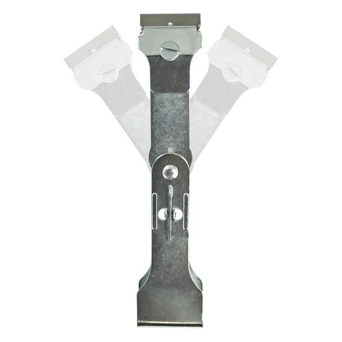AES Industries 87500 3-Way Razor Scraper, 8 in L, Steel Blade