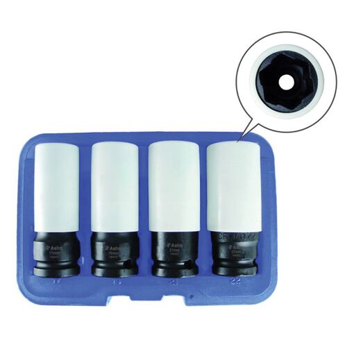 Lug Nut Socket Set, Metric, Flank Drive