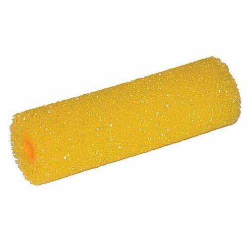 Foam Roller with Handle, 4 in, Yellow, Use With: EZ Liner and Hippo Bed Liners