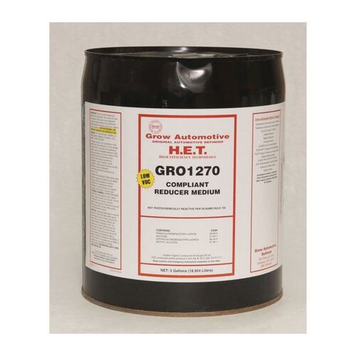 Grow Automotive 1270-05 Urethane Reducer, 5 gal, Low VOC VOC, Medium  Speed/Temperature
