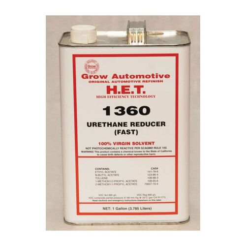 Grow Automotive 1360-01 Urethane Reducer, 1 gal, Fast Speed/Temperature