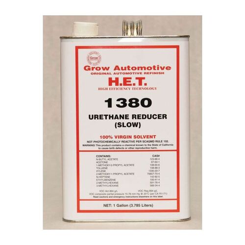 Grow Automotive 1380-01 Urethane Reducer, 1 gal, Slow Speed/Temperature