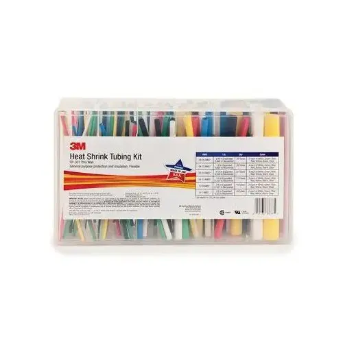 FP-301 Series Single Wall Thin Wall Heat Shrink Tubing Assortment Pack, 48 in L