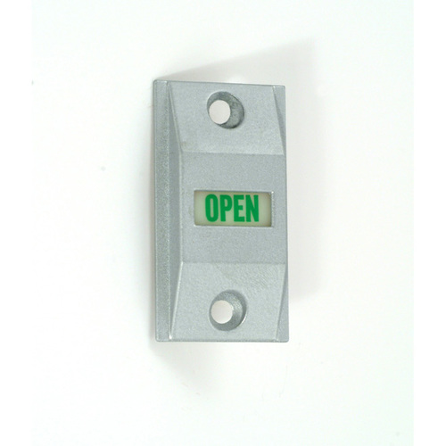 Exit Indicator, Standard 1-3/4" Door, Satin Aluminum Ritecoat Paint
