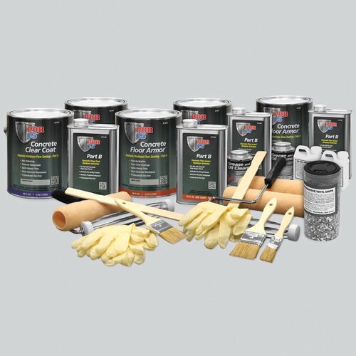 POR-15 47319 Aliphatic Urethane Protection Deluxe Kit, Dark Gray