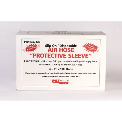 RBL Products, Inc. 135 135 Air Hose Protective Sleeve, Polyethylene Film, 100 ft L x 2-1/4 in W