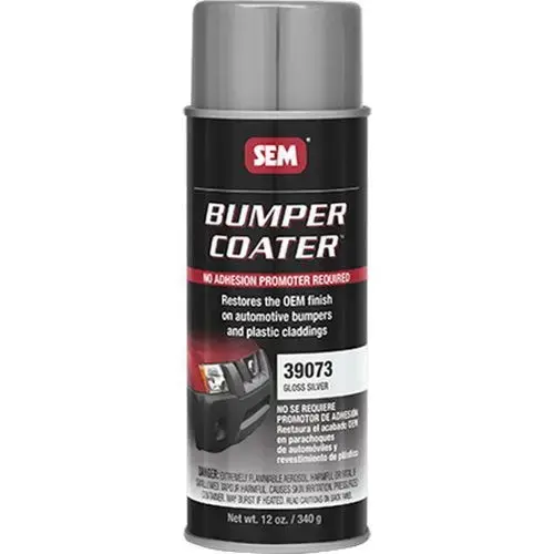 Bumper Coater 39073 Trim Paint, 16 oz Aerosol Can, Gloss Silver