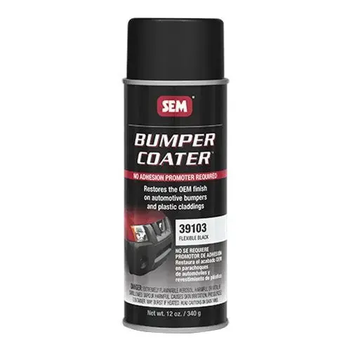 Bumper Coater 39103 Flexible Bumper Coater, 12 oz Aerosol Can, Black, 10 sq-ft at 1 mil DFT Coverage