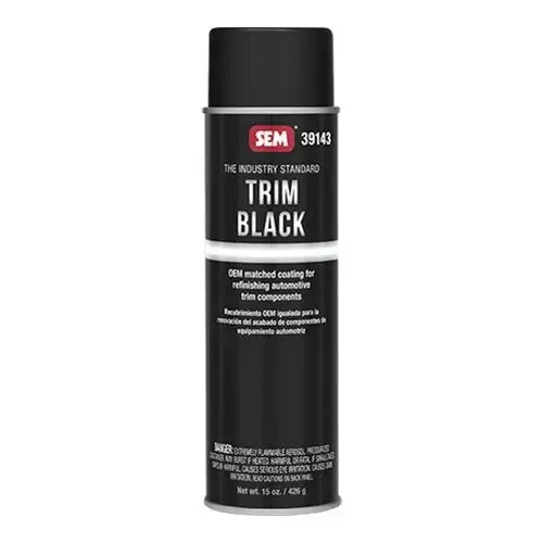 Trim Black 39143 Trim Paint, 15 oz Aerosol Can, Black