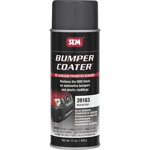 Bumper Coater 39183 Trim Paint, 16 oz Aerosol Can, Medium Gray