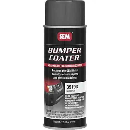 Bumper Coater 39193 Trim Paint, 16 oz Aerosol Can, Dark Gray